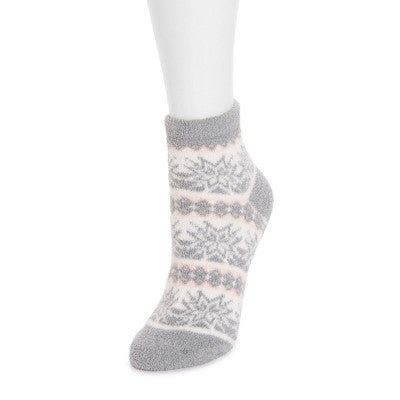  MUK LUKS Women's 4 Pack Ballerina Slipper & Sock Set