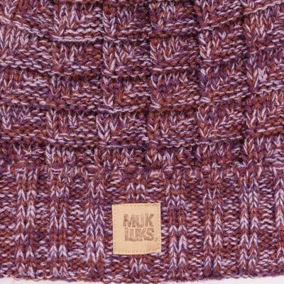  MUK LUKS Women'sPatch Beanie And Mitten Set-Water Color OS