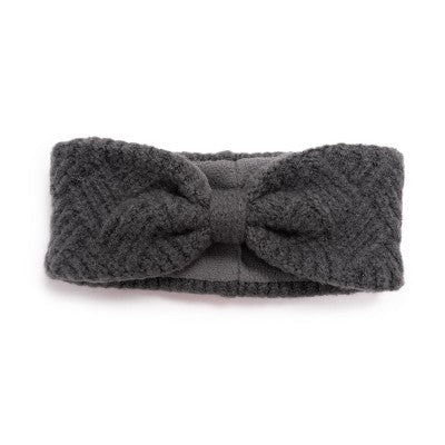  MUK LUKS Women's Crosshatch Headband Accessories, Grey Heather, One Size