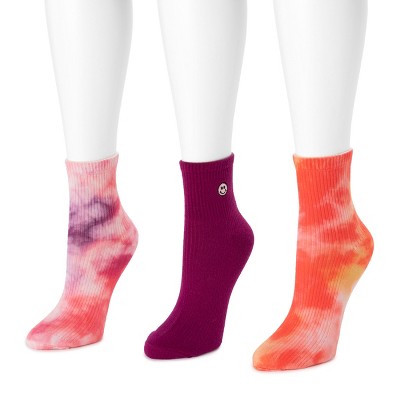  MUK LUKS Women's 3 Pack Crew Sock