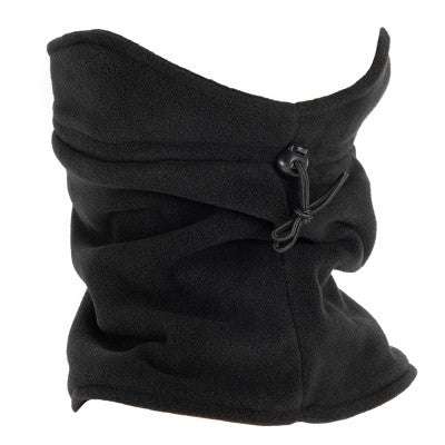  MUK LUKS Quietwear Unisex Fleece Neck Gaiter, Black, One Size Fits Most