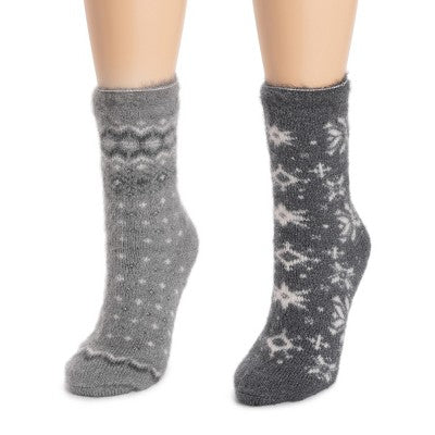  MUK LUKS Women's 2 Pack Novelty Socks