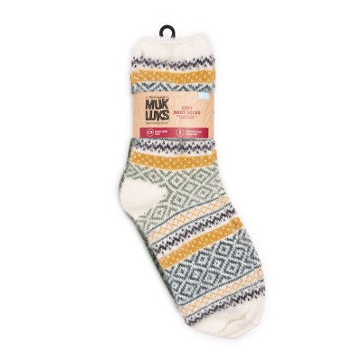  MUK LUKS Women's Pair Pack Fuzzy Crew Fall