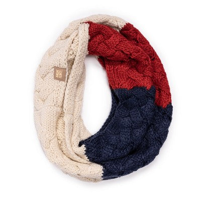  MUK LUKS Women's Colorblock Infinity Scarf