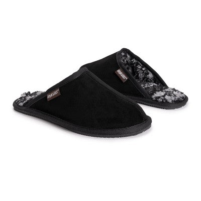  MUK LUKS Men's Dave Printed Berber Suede Scuff