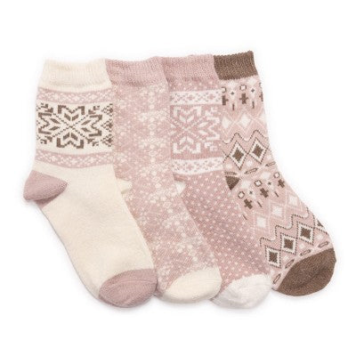  MUK LUKS Women's 4 Pair Pack Holiday Boot Fall