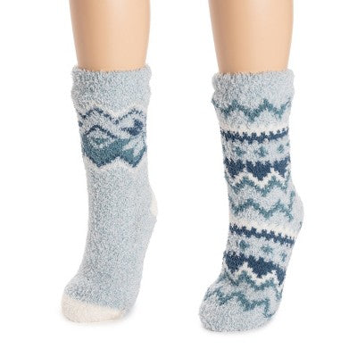  MUK LUKS Women's 2 Pack Cozy Cabin Socks