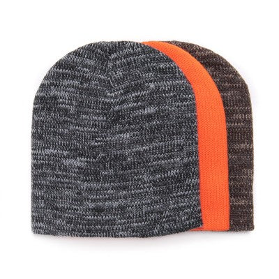  MUK LUKS Men's 3 Pack Beanie Set-Blaze/Grey/Brown OS