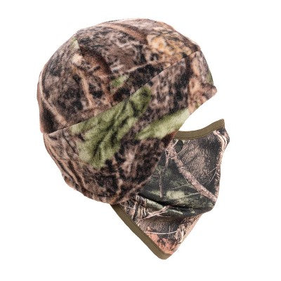  MUK LUKS Quietwear Unisex Spandex/Fleece Hat With Mask, Adventure, One Size Fits Most