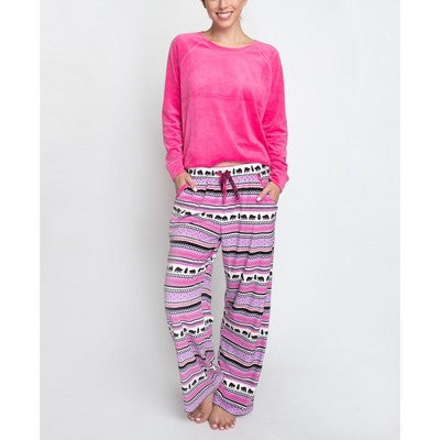  MUK LUKS Women's Winter Warmup Pajama Set